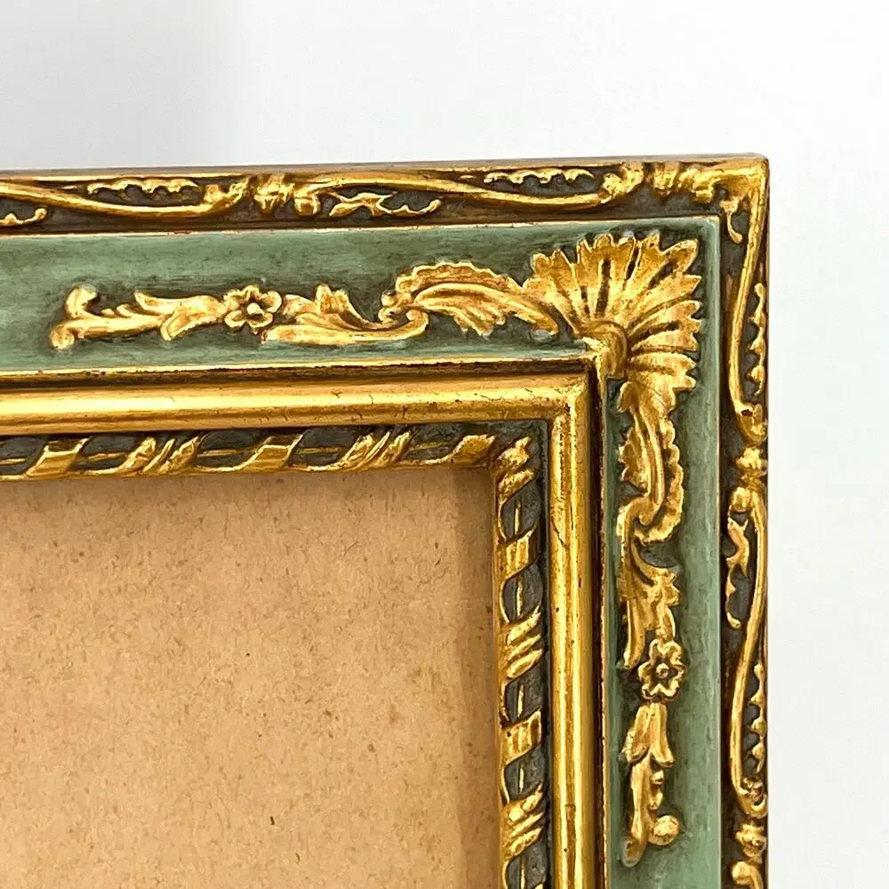 Antique 1940 French Country Vénitien Rococo ornate picture frame